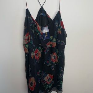 Ralph Lauren Floral Spaghetti Strap Chiffon Tank, Size 6